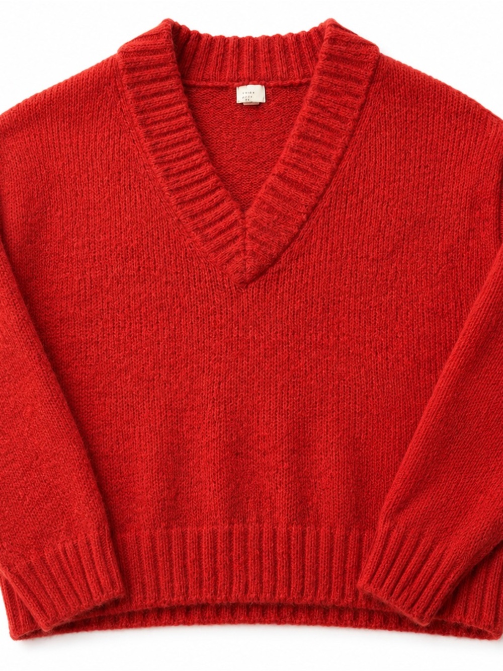 a new day Women's Red V-Neck Sweater